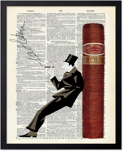 Miniatura 23 de Poster Master Póster de Arte del Diccionario - Impresión Retro de Mujer Soldadora - Arte de Sándwich de Queso a la Parrilla - Regalo para Ella