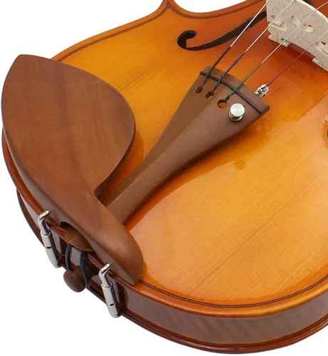 Miniatura 4 de Jiayouy Kit de accesorios de violín 4/4-3/4 con afinador fino de metal, 4 clavijas de afinación, pasador de barbilla, cola de repuesto