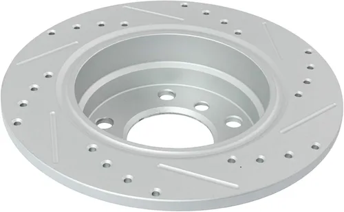 Miniatura 8 de TRQ Kit de pastillas de freno y rotor delantero y trasero de cerámica de alto rendimiento con revestimiento en G ranurado X perforado compatible