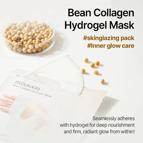 Miniatura 3 de mixsoon Máscara de Hidrogel de Colágeno de Frijol - Fórmula de Gel Hidratante Todo en Uno para una Piel Radiante y Suave 35g / 1.18 fl.oz.