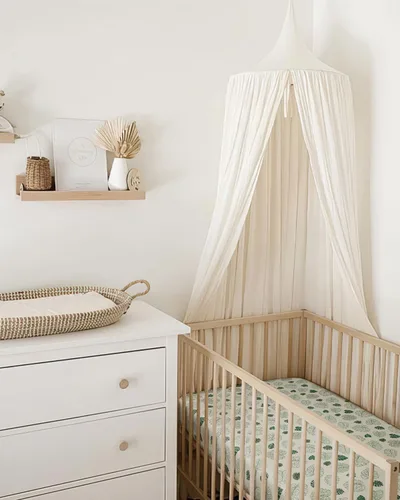 Miniatura 3 de Sábanas ajustadas de muselina Blissful Diary para niña o niño, sábana de algodón suave y neutra estilo boho para colchón de cuna estándar