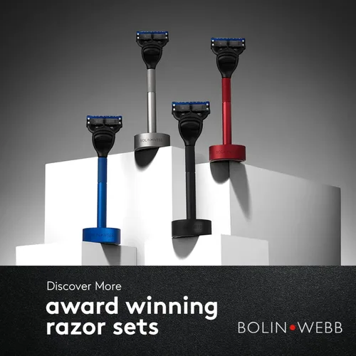 Miniatura 7 de Bolin Webb Generation Razor & Stand - Maquinillas de afeitar de lujo para hombres con 5 cuchillas Gillette Fusion, maquinilla de afeitar de aluminio