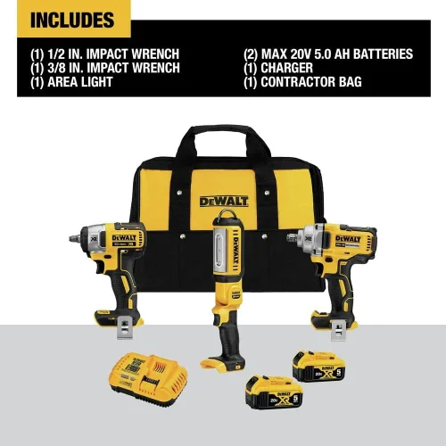 Miniatura 2 de DEWALT DCK302P2 20V MAX* XR Kit combinado automotriz de 3 herramientas