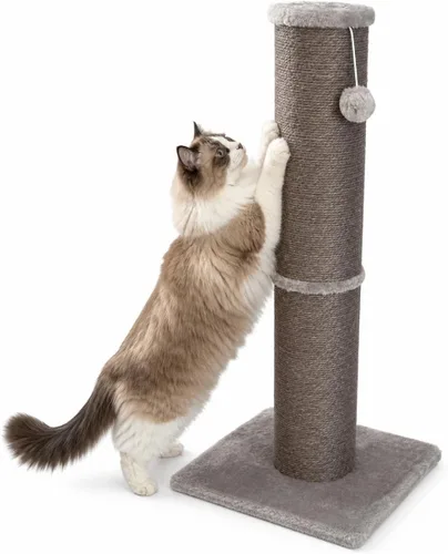Miniatura 12 de Poste rascador para gatos grandes, rascador de gatos para gatos de interior y adultos, poste rascador de sisal resistente para proteger muebles, 32