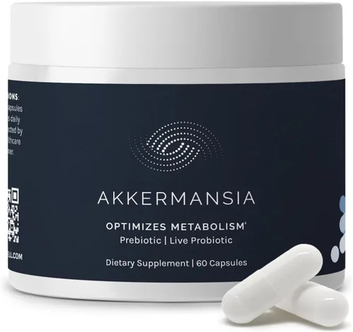 InfiniWell Probiótico Akkermansia para la salud digestiva, apoya la longevidad saludable, la inmunidad y un microbioma intestinal equilibrado con