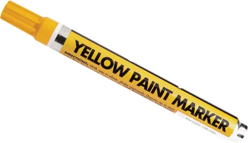 Forney 70822 Marcador, Pintura, Amarillo, 1 Unidad (Paquete de 1)