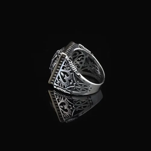Miniatura 4 de Anillo de escala de plata, anillo hecho a mano para hombre, Anillo Libra hecho a mano para hombre, Anillo de abogado de plata, Anillo de plata