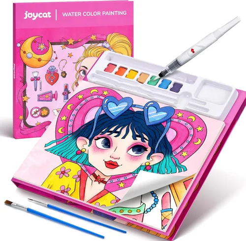 Miniatura 15 de JoyCat Libros de pintura con agua para colorear para niños pequeños, juegos de pintura de acuarela para niños de 3 a 5 4 a 8 años, actividades