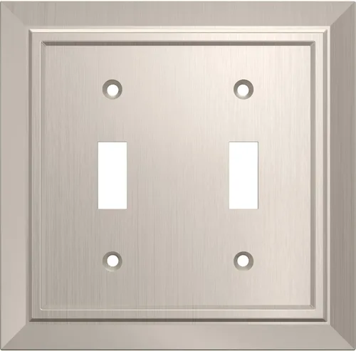 Miniatura 14 de Franklin Brass Classic Architecture (Paquete de 3) Cubierta Decorativa para Interruptor de Luz Níquel Cepillado Placa de Pared Decorador/Basculante
