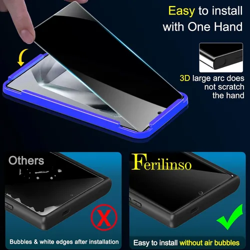 Miniatura 5 de Ferilinso Paquete de 6 Protectores de Lente de Cámara para Accesorios de iPhone 17 Pro, Compatible con Fundas de Teléfono, Cubierta de Vidrio