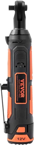 Miniatura 11 de VEVOR Juego de llaves de trinquete eléctricas inalámbricas de 3/8 pulgadas, kit de herramientas de trinquete eléctrico de 12 V, 33 pies-libras