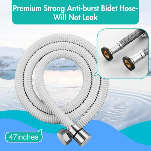 Miniatura 6 de BARROCK Pulverizador de bidé de mano para inodoro, kit de pulverización de pañales de tela para bebé hecho de metal de acero inoxidable, conjunto