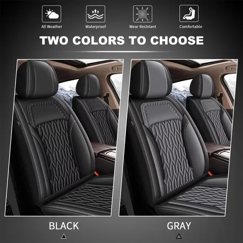 Miniatura 6 de AOMSAZTO Funda de asiento de coche para Chevrolet Equinox 2010-2026 Chevy Equinox de cuero protector de cojín de asiento de coche 2 asientos
