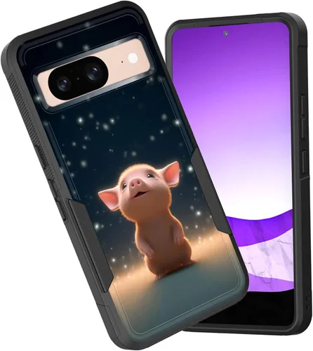 Miniatura 132 de Funda para Pixel 6A, funda híbrida de doble capa resistente a prueba de golpes de policarbonato duro de silicona suave TPU para Google Pixel 6A