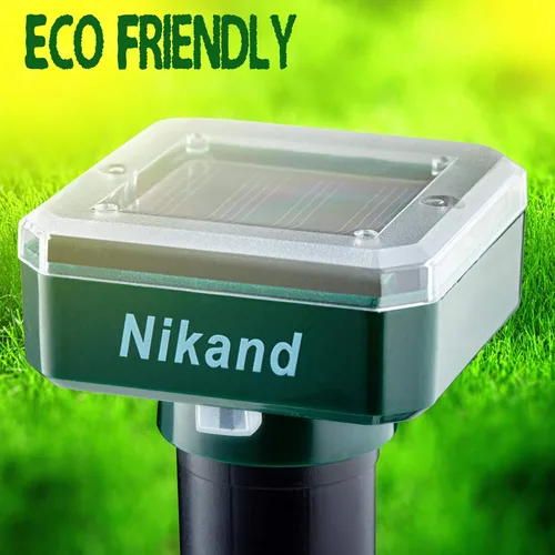 Miniatura 9 de NIKAND Repelente solar ultrasónico de topos, paquete de 4 unidades disuasorias para exteriores, tapón de topos para césped, jardín, patio, hogar