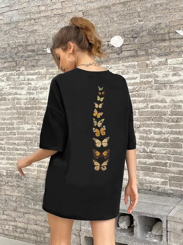 Miniatura 4 de SOLY HUX Women's Oversized T Shirts Graphic Tees Casual Vintage Summer Tops Half Sleeve Shirts