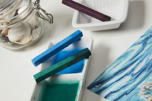 Miniatura 4 de Derwent Inktense - Barras de tinta 72 caja metálica, juego de 72, bloque de 8mm, textura suave, soluble en agua, ideal para acuarela, dibujar