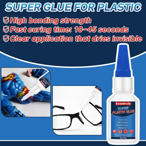 Miniatura 2 de Pegamento de plástico de 1.06 oz, súper pegamento para plástico, adhesivo transparente fuerte para miniaturas, modelo, PLA, impresión 3D, acrílico