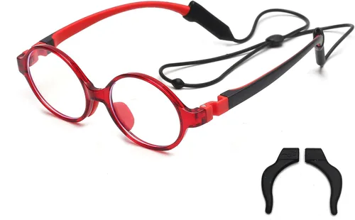 Miniatura 9 de JM Lentes de luz azul para niños, hierbas para juegos de computadora para niñas y niños de 3 a 10 años, lentes anti Blue Ray TR90