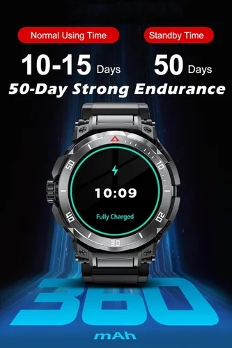 Miniatura 6 de Reloj inteligente para hombre con auriculares, TWS inalámbricos para teléfonos Android iOS, relojes inteligentes para Android iOS Respuesta/Hacer