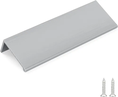 Miniatura 24 de Goldenwarm - Paquete de 10 tiradores negros de 2-1/2 pulgadas con borde de dedo, tiradores para cajones de cocina, color negro mate, manijas