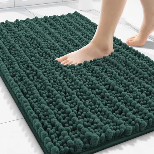 Miniatura 104 de Smiry Alfombras de Baño 24x16 pulgadas, Alfombras de Baño de Chenilla Extra Suaves y Absorbentes, Respaldo de Goma Antideslizante, Lavable a Máquina