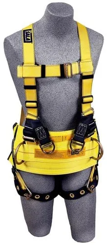 3M DBI-SALA Delta Derrick Arnés con cinturón 1102353, amarillo, grande, 1 EA