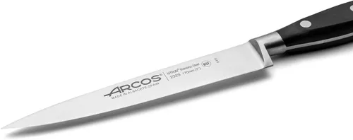 Miniatura 4 de Arcos Forged Riviera Series - Suela/Cuchillo de pescado de 7 pulgadas - Hoja de acero inoxidable de nitrum - Mango negro de polioximetileno (POM)