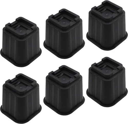 MYMULIKE Elevadores de cama de 5 pulgadas, elevadores de cama resistentes que soportan hasta 6000 libras para sofá, mesa, sofá, silla o escritorio