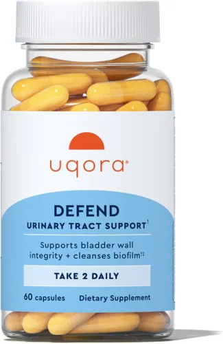 Uqora Defend - Suplemento para la salud del tracto urinario - Apoya la salud de la vejiga y limpia la biopelícula* con D-manosa, extracto de té