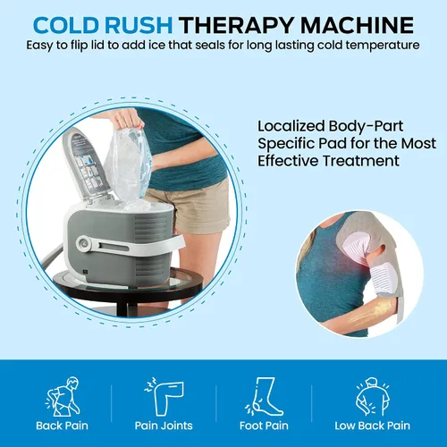 Miniatura 7 de Máquina de hielo para terapia de fiebre fría, sistema de crioterapia para aliviar el dolor y compresión fría, poscirugía y recuperación de lesiones