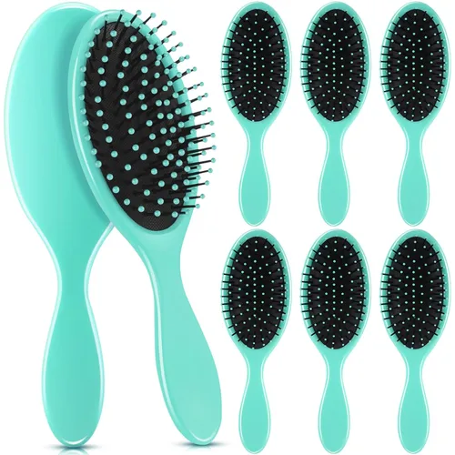 Miniatura 11 de Nuenen 6 piezas de cepillo desenredante húmedo para cabello seco, cepillo desenredante con cerdas suaves para mujeres, hombres, niñas y niños (negro)