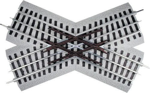 Lionel FasTrack Electric O Manombre, tren cruzado de 45 grados