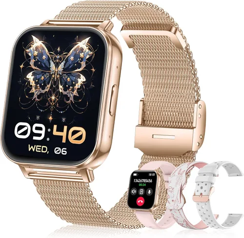 Miniatura 10 de Smart Watch for Women with Bluetooth Call Answer/Dail,1.75" DIY Dial Fitness Watch with Heart Rate Sleep Monitor Step Counter Calorie 120+Sport
