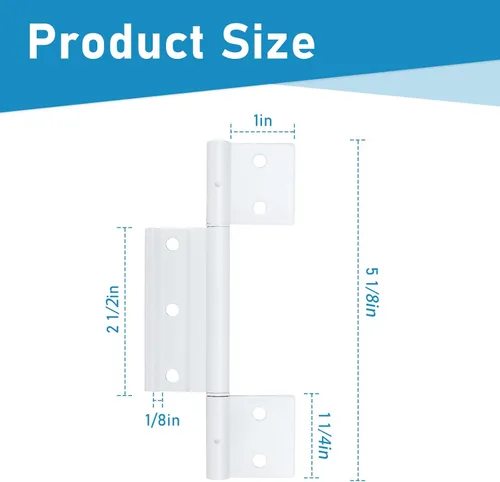 Miniatura 3 de PalpitateC Paquete de 3 bisagras de repuesto para puerta Storm para bisagras de puerta Larson, kit de bisagras de puerta de aluminio extruido