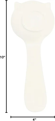 Miniatura 6 de Pavilion Gift Company - El gato lamió la cuchara-10 cucharas resto, 10 ", blanco