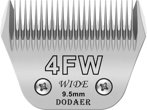 Miniatura 21 de Hojas para aseo de mascotas para perros desmontables - Tamaño 7FW, hoja ancha para aseo de perros, longitud de corte 3.2 mm (1/8"), compatible