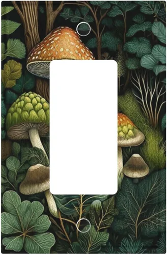 Miniatura 100 de Decorativo Arte Interruptor de Luz Cubiertas de Pintura al óleo Estilo Flores Placa de Pared de Interruptor de Interruptor Decorativo Placa