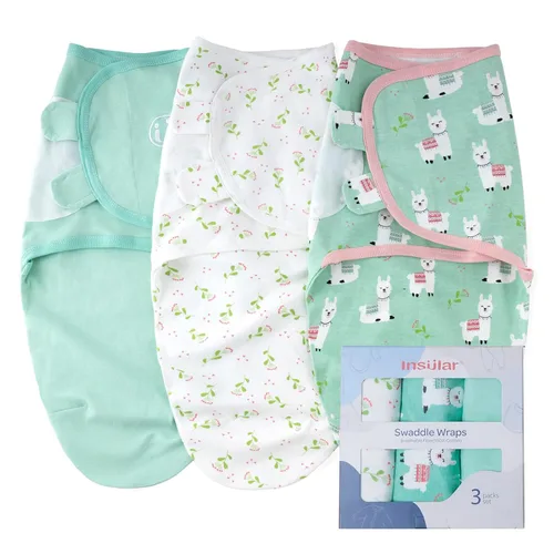 Miniatura 10 de insular Sacos para envolver al bebé, manta para recién nacido y bebé, juego de velcro ajustable para niños y niñas, saco de dormir de algodón suave