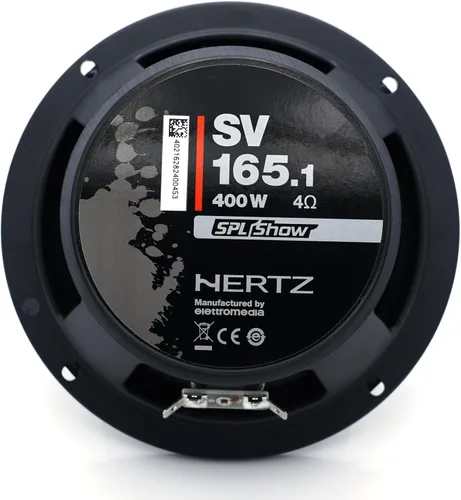 Miniatura 7 de HERTZ SPL Show Series SV-1651 6.5" 4-Ohm SPL Controladores de altavoz de rango medio (par)