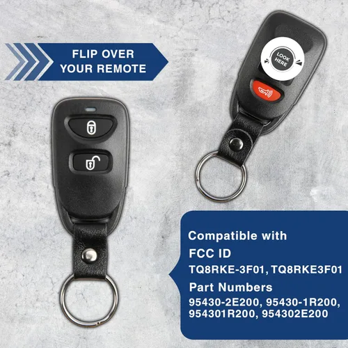 Miniatura 5 de Control remoto de entrada sin llave 2btn llavero para Hyundai (TQ8RKE-3F01)