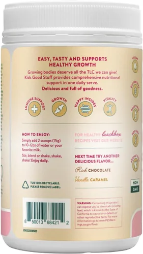 Miniatura 2 de Nuzest - Kids Good Stuff - Mezcla de batido vegano - Fresa silvestre - Suplemento nutricional multivitamínico Batido de proteínas - Sin lácteos