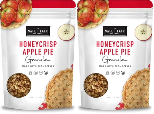 Miniatura 11 de Safe + Fair - Granola de Pastel de Cumpleaños, sin gluten, vegano y a base de plantas con chispitas naturales, 0g de grasas trans, sin OGM, kosher
