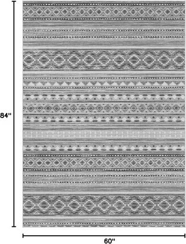 Miniatura 2 de Alfombra grande para sala de estar de 5 x 7: Alfombras marroquíes bohemias, suaves, lavables a máquina, para dormitorio, debajo de la mesa
