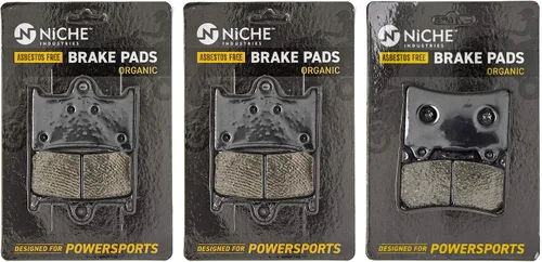 Miniatura 9 de NICHE Juego de pastillas de freno para Yamaha FZ1 5LV-W0046-50-00 4SV-25805-00-00 Delanteras traseras orgánicas