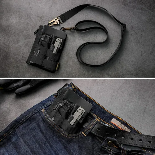 Miniatura 6 de VIPERADE VE18 EDC Bolsa, Organizador de Bolsillo para Hombres, Organizador de Bolsillo EDC, 3 Ranuras con 2 Bolsillos con Cremallera, Bolsa