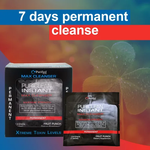 Miniatura 6 de Wellgenix Puriclean Instant Max Cleanser - 7 días de desintoxicación, sabor a ponche de frutas, limpieza de sistema de cuerpo completo, eliminación
