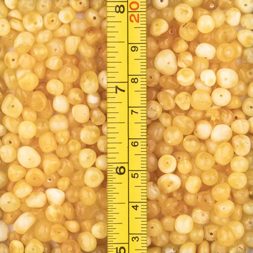 Miniatura 3 de Cuentas de ámbar estilo barroco, pulido y crudo, piedra báltica 100% natural, 0.197-0.236 in, suelta con agujeros perforados, varios colores - Amber