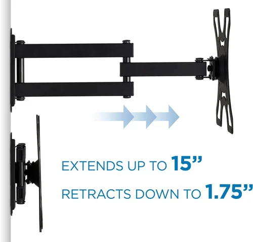 Miniatura 5 de Mount-It! Soporte de pared para TV con brazo de movimiento completo para televisores de pantalla plana de 13 a 42 pulgadas, VESA 75, 100, 200, 55