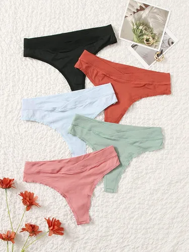 Miniatura 2 de Verdusa Ropa interior de maternidad sin costuras para mujer, paquete de 5